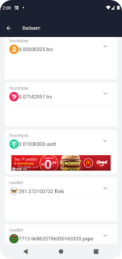 Crypto Faucet Zone Screen 2