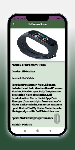Android application M4 pro Smart Watch Guide screenshort
