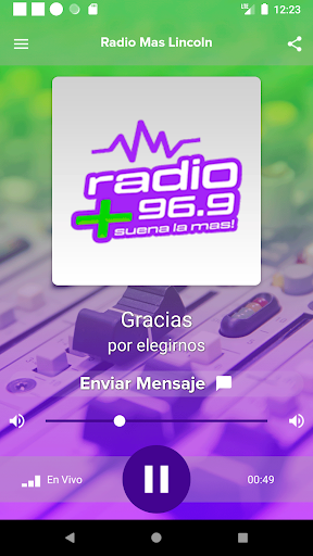 Android application Radio Mas Lincoln screenshort