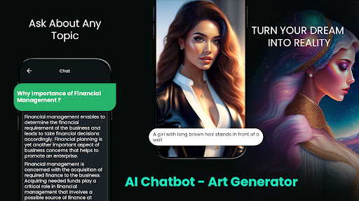 Android application AI Chatbot - Art Generator screenshort