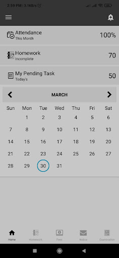 Android application Apex School System screenshort