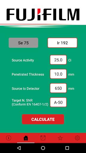 Fujifilm Exposure Calculator Screen 2