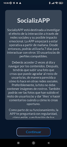 Android application SocializApp screenshort