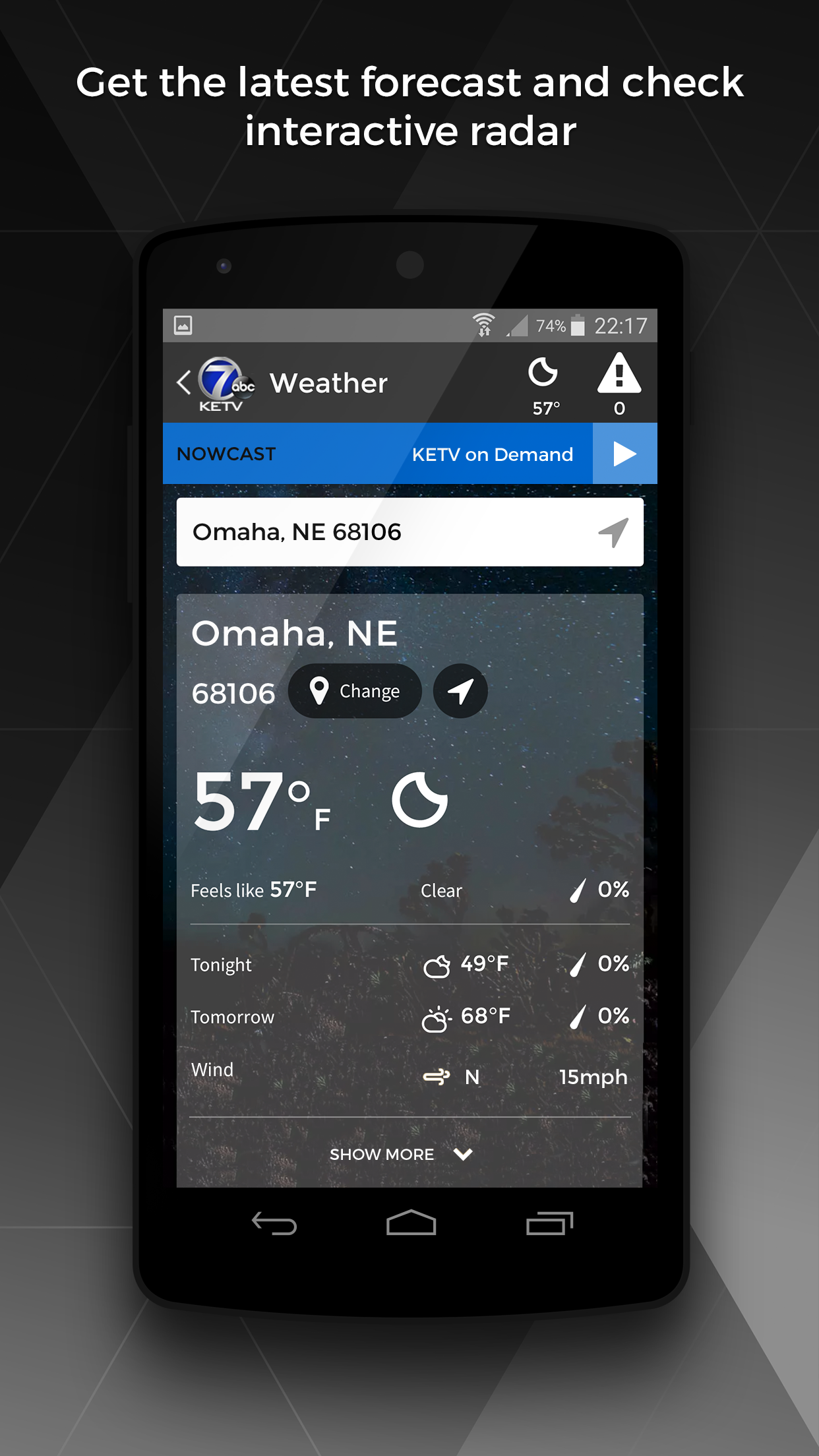 Android application KETV 7 News and Weather screenshort
