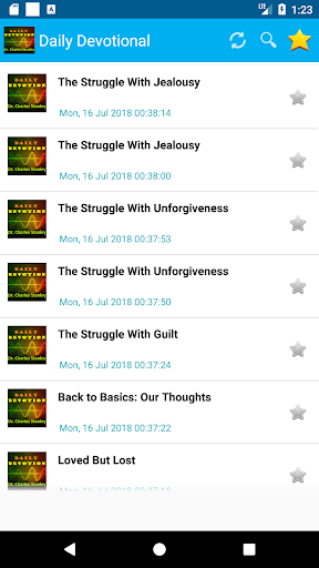 Android application Dr. Charles Stanley Devotional screenshort