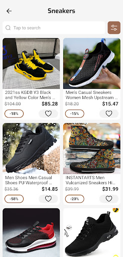 Android application Men’s Shoes Shopping App screenshort
