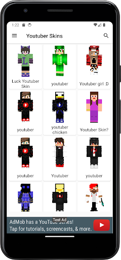 Skins Youtuber for Minecraft Screen 3