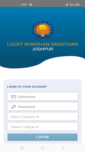Android application LIPS Student Connect screenshort