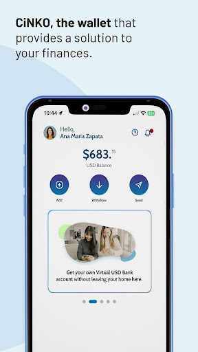 Android application CiNKO Wallet screenshort