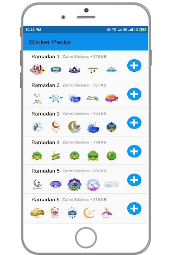 Android application Ramadan Kareem Stickers For WA screenshort
