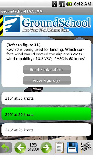 FAA Commercial Pilot Test Prep Screen 2