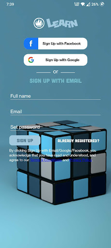 Android application Liberty Learn screenshort