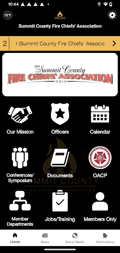 Android application Summit County Ohio FCA screenshort