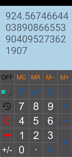 Android application Simple Fast Calculator screenshort