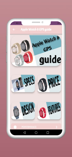 Android application Apple Watch 8 GPS guide screenshort