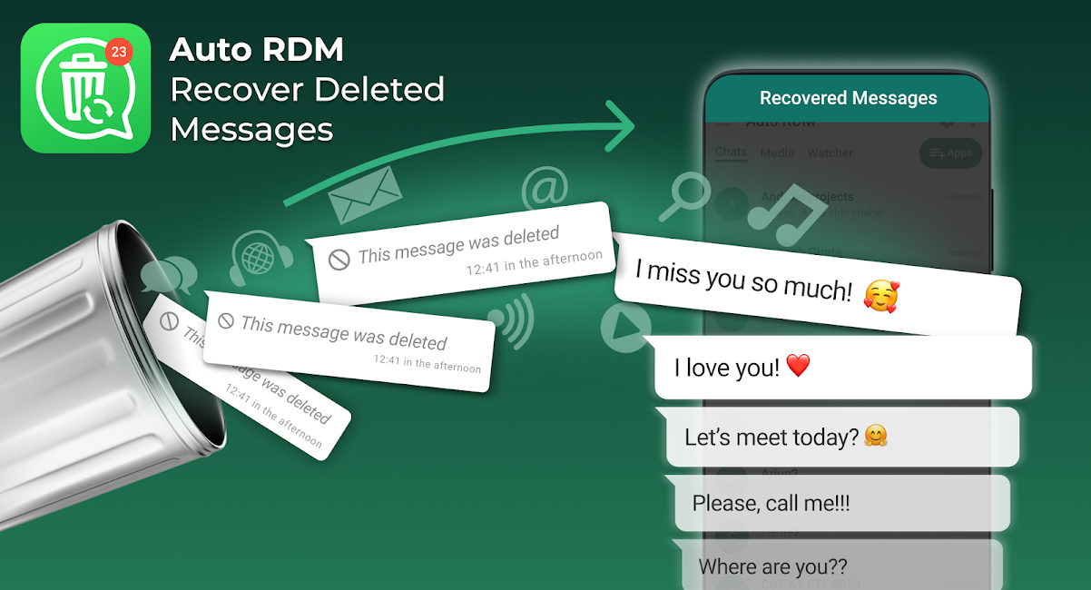Auto RDM: Recover WA Messages APK [Premium MOD, Pro Unlocked] For Android 1