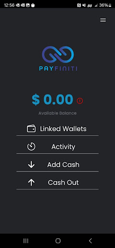 PayFiniti Screen 2