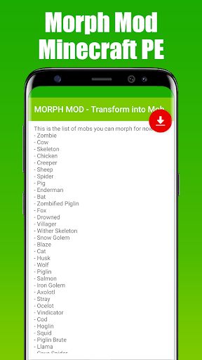 MORPH MOD - Transform into Mob Screen 2