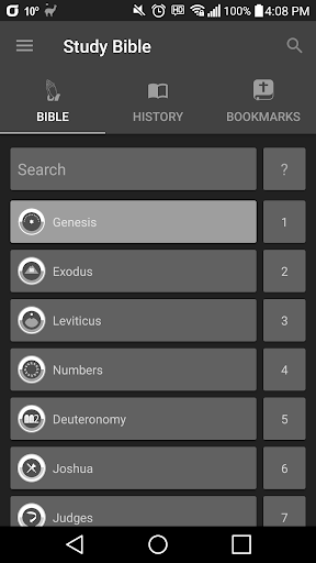 Android application Study Bible screenshort