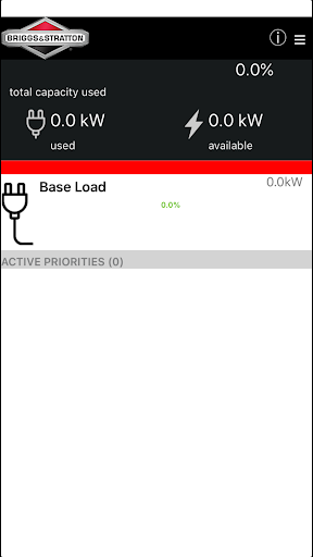 Standby Generator Management Screen 3