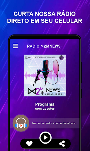 Android application Radio M2MNEWS screenshort