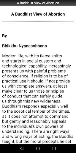 A Buddhist View of Abortion Screen 2