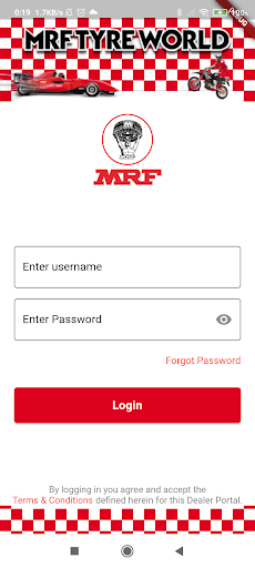 Android application MRF Tyre World - App screenshort