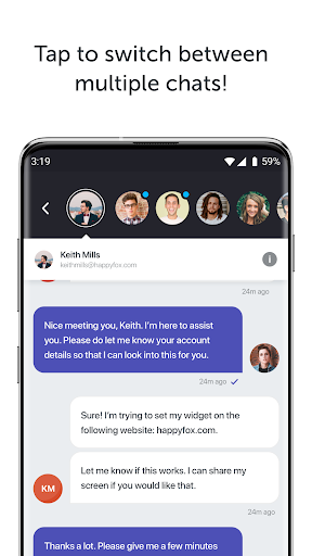 HappyFox Chat 2.0 Screen 2
