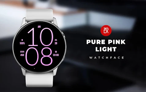 Pure Pink Light Watch Face