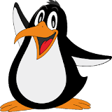 penguin shooting in ice icon