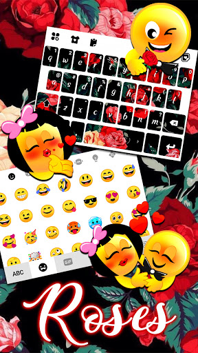 Vintage Rose Keyboard Backgrou Screen 3