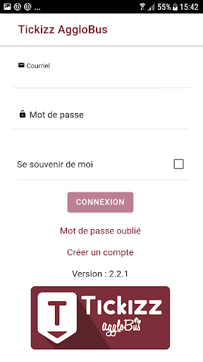 Android application Tickizz AggloBus Bourges screenshort