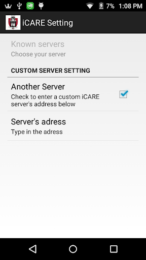 iCARE Settings