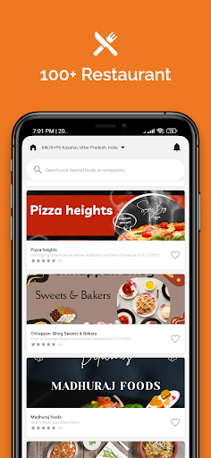 CayNot - Food Delivery Screen 2