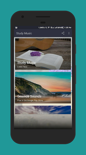Android application Study Music screenshort