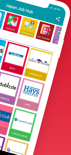 Japan Jobs hub Screen 2
