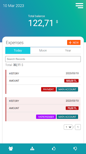 Budget Manage İncome & Expense Screen 2