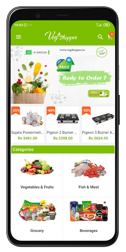 Veg Shopper - Online Supermark Screen 2