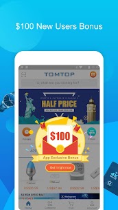 TOMTOP – Get $100 New User Coupon Bonus! MOD APK 1