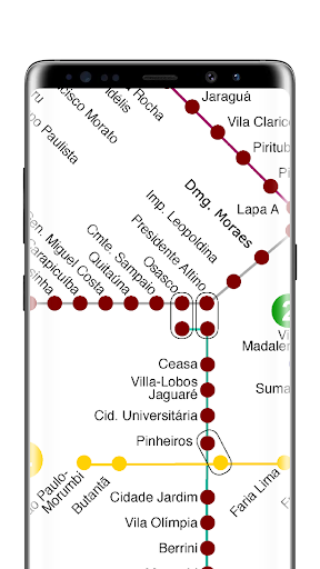 Android application Metrô de São Paulo screenshort