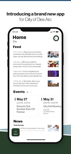 Android application City of Des Arc, AR screenshort