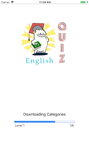 Android application English Quiz screenshort