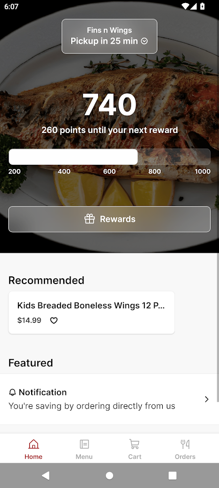 #1. Fins N Wings (Android) بواسطة: Owner.com