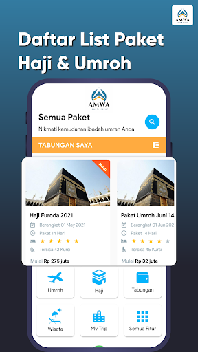 Android application AMWA Tour Travel screenshort