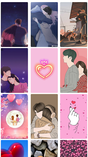 Android application Love Wallpapers screenshort