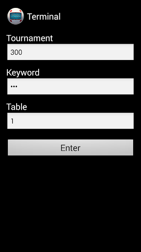 Pool Center Terminal Screen 2