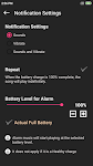 screenshot of Battery Sound Alarm