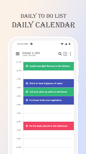 Daily planner: shared calendar Screen 3