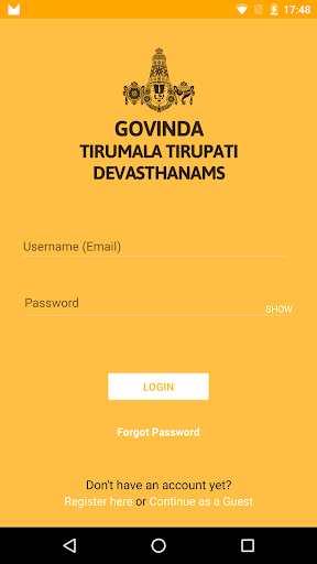 Govinda - Tirumala Tirupati Devasthanams 2.1.58 screenshots 1