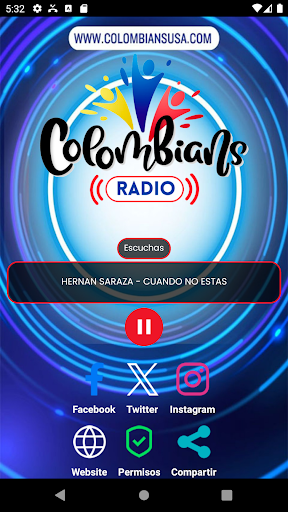 Android application Colombians Radio screenshort
